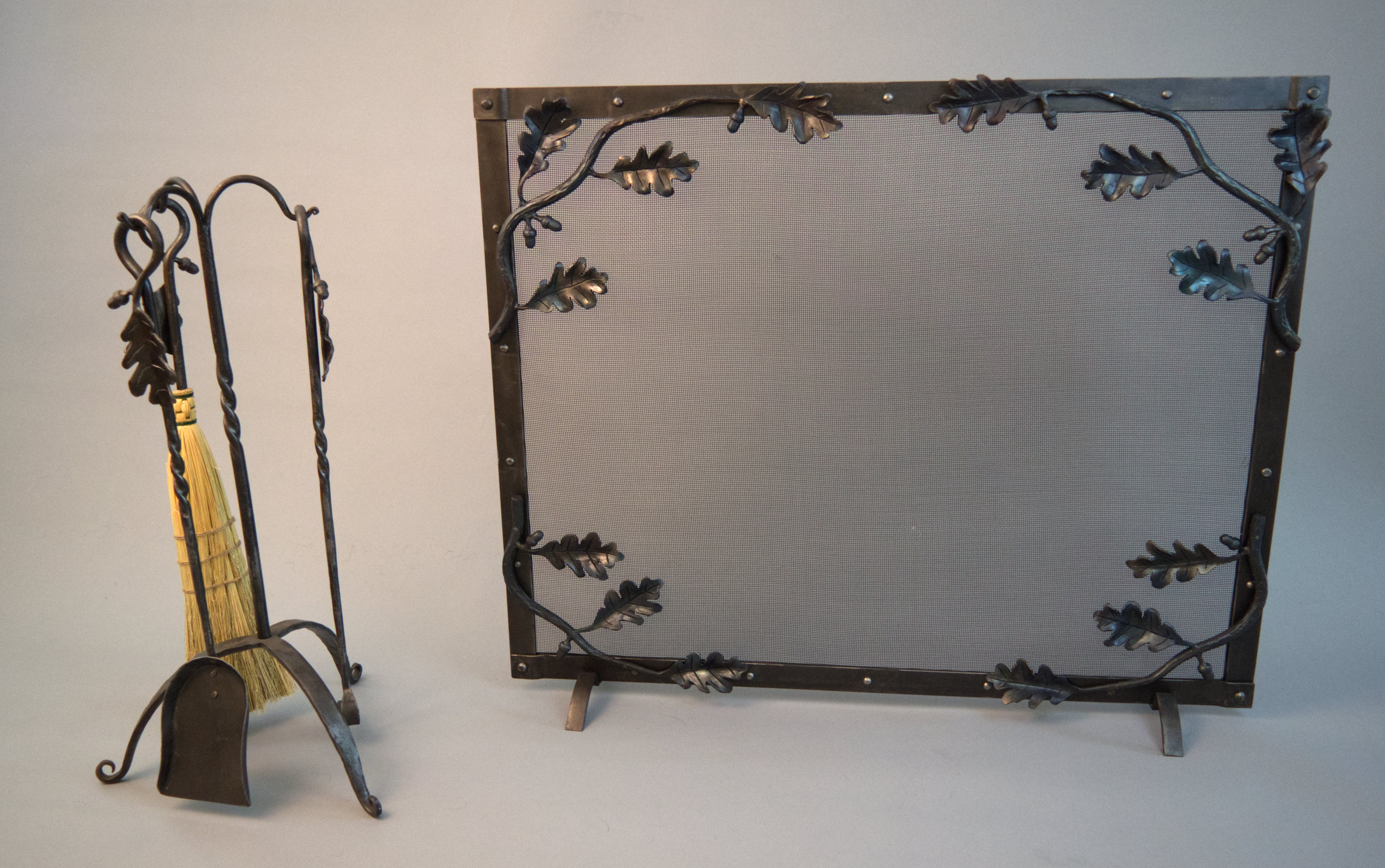 Oak Leaf Fireplace tools
